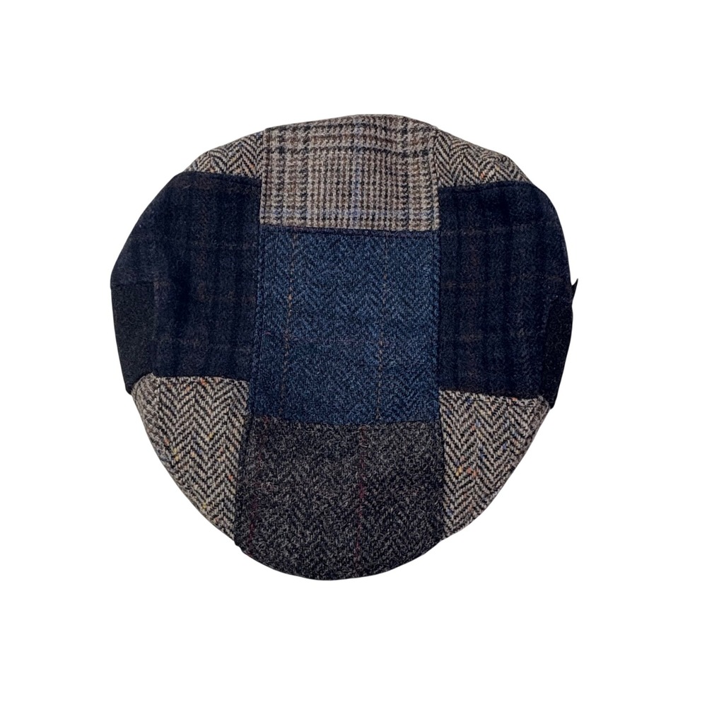 Mucros Weavers Workshop Trinity Patchwork Flat Cap‎ Hat Size L Ireland